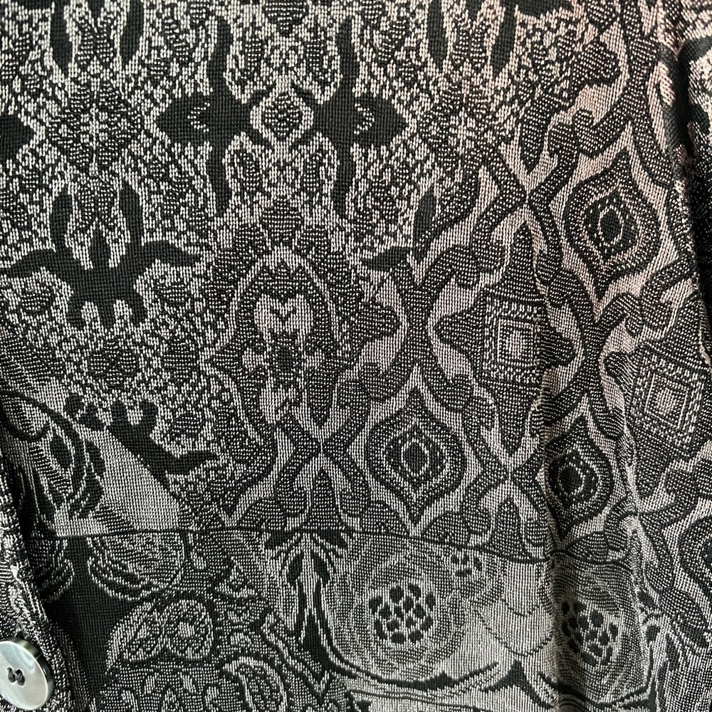 Laura Ashley Vintage Black with blended in colors Size M - Picture 5 of 10